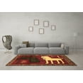 thumbnail image 3 of Ahgly Company Indoor Square Animal Brown Traditional Area Rugs, 3' Square, 3 of 4