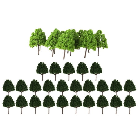 50 Lot Artificial Layout Forest Diorama, Building Model Trees, for ...