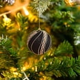 thumbnail image 4 of Neoyler Christmas Tree Ornaments Lights Christmas Tree Lights Shatterproof Balls Easy Hanging Xmas Decor Parties Holidays 3.1In Black, 4 of 7
