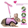 thumbnail image 5 of Bunny Kitten Harness No Pull Cat Leash Stylish Vest Harness, for Small Animal Adjustable Soft Breathable Walking Harness Set, 5 of 6
