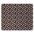 thumbnail image 1 of Sugar Skull Mouse Pad, All Souls Day Floral Colorful Sugar Skulls Flowers on Dark Background Print, Rectangle Non-Slip Rubber Mousepad, Multicolor, by Ambesonne, 1 of 2
