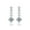 Total 2.68ct, variant on AnuClub 6.5mm Moissanite Drop Earrings,Total 2ct D Color Round Cut Sterling Silver Dangle Earrings for Women With Certificate
