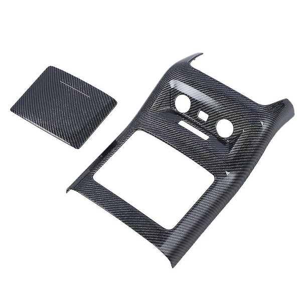 Accesorios para coche, cubierta de ventilación de salida de aire trasera de Abs de fibra de carbono, embellecedor