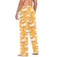 thumbnail image 7 of Cartoon Sheeps Mens Pajama Pants Cotton Elastic Waistband Lounge Sleep Pajama Bottoms Pj with Pocket, 7 of 7