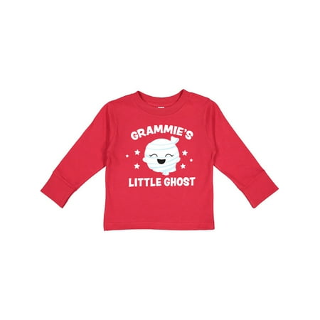 

Inktastic Cute Grammie s Little Ghost with Stars Gift Toddler Toddler Girl Long Sleeve T-Shirt