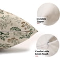 thumbnail image 2 of Sage Green Brown Vintage Floral Pillow Covers 12x20 Inch Set of 2 Chinoiserie Flower Netural Decorative Lumbar Throw Pillowcases Rustic Farmhouse Accent Outdoor Cushion Cases Decor for Sofa Couch, 2 of 7