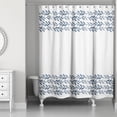 thumbnail image 2 of Creative Products Navy Vine Border 71x74 Shower Curtain, 2 of 7