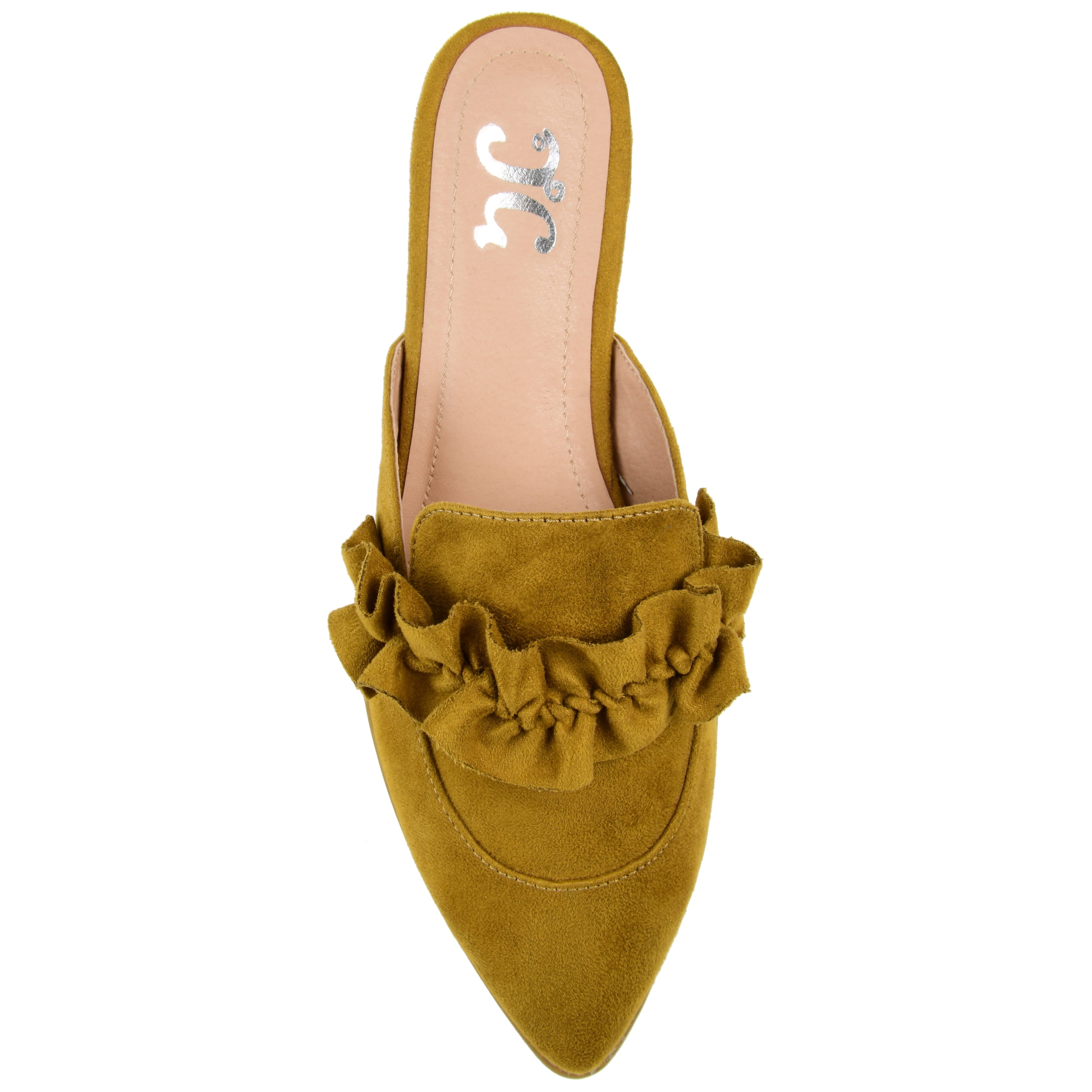 Journee Womens Kessie Slip On Pointed Toe Mules Flats