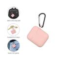 thumbnail image 4 of 1-Pack Silicone Protective Case for Apple AirPods – Shockproof Cover Skin for AirPods Charging Case, Anti-Slip & Scratch-Resistant with Keychain Clip TIKA, 4 of 7