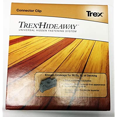 Trex Hideaway Universal Deck Clips 50 SQFT {90ct. Hidden (Best Price On Trex Decking)