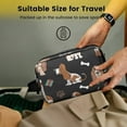 thumbnail image 5 of Toiletries Bag,Basset Hounds with Bones and Presents Mens Womens Toiletry Bag Bathroom Bag,Waterproof Toiletry Travel Bag Dopp Kit Shaving Bag 11x6.3x5.1 Inch, 5 of 5