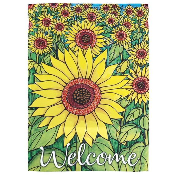 Magnolia Gardens M080116 30 x 44 in. Sunflowers Flag Print Garden Flag