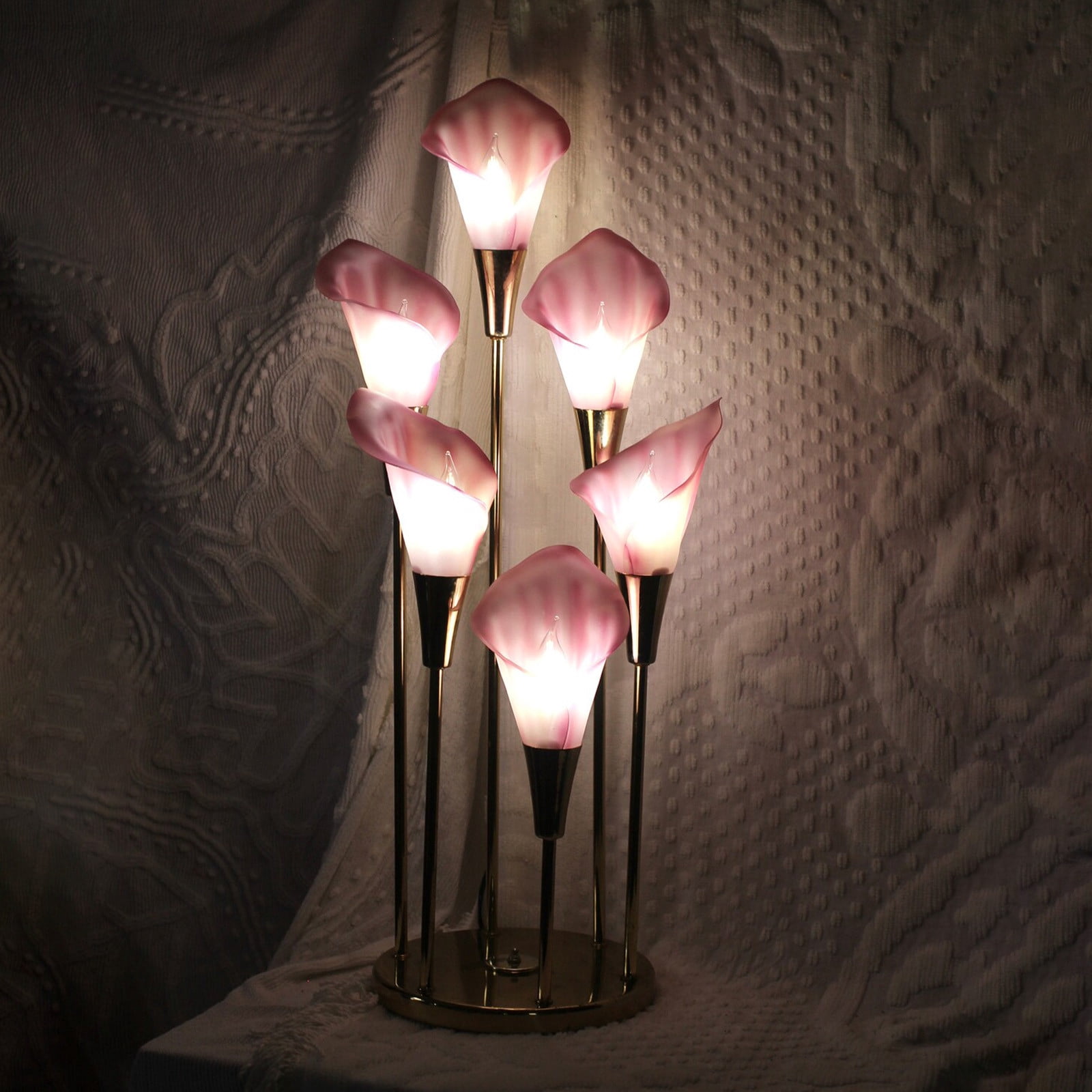 Metal Desk Lamp With Fabric Shade Small Cute Nightstand Light For Bedroom Living Room Home Office Table Decor 12 Inch