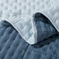 thumbnail image 3 of Kasentex Quilted Coverlet Mini Bedding Set-All Season Stonewashed Blanket, King Size, Sky Blue, 3 of 3