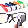thumbnail image 2 of 5 Piezas Mini Portátil Multifunción Gafas Limpieza Frotar, Portátil, Gafas de Sol Forma Gafas Microfibra Gafas Aspiradora Cepillo Herramientas de Limpieza, Color Aleatorio Rojo Verde, 2 of 5