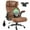 Brown-Leather, variant on Ninecer 500lbs Big and Tall Office Chair with Inflatable Lumbar Support, Ergonomic Executive Desk Chair with Extra Wide Seat, Adjustable Height Computer Chair, Heavy Duty Leather Office Chair, Black