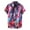 Purple, variant on Mens Casual Short Sleeve Hawaiian Vacation Style Shirt Blouse T-shirt