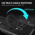 thumbnail image 6 of Compatible with iPhone 15 Pro Max Case Magnetic Stand [Compatible with MagSafe] [Drop Protection] [Camera Lens Protector] Shockproof Protective Case with Rotatable Invisible Kickstand, Black, 6 of 16