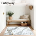 thumbnail image 3 of ODIKA 8'x10' Machine Washable Non-Slip Area Rug, Elegant Marble Pile with Non Slip Backing High Traffic Rug, White, 84875, 3 of 7