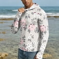 thumbnail image 2 of Men's UPF 50+ Sun Protection Shirt Anti UV Quick Dry Hoodie Long Sleeve Lightweight Fishing Hiking Swim T-Shirt Light pink L, 2 of 6