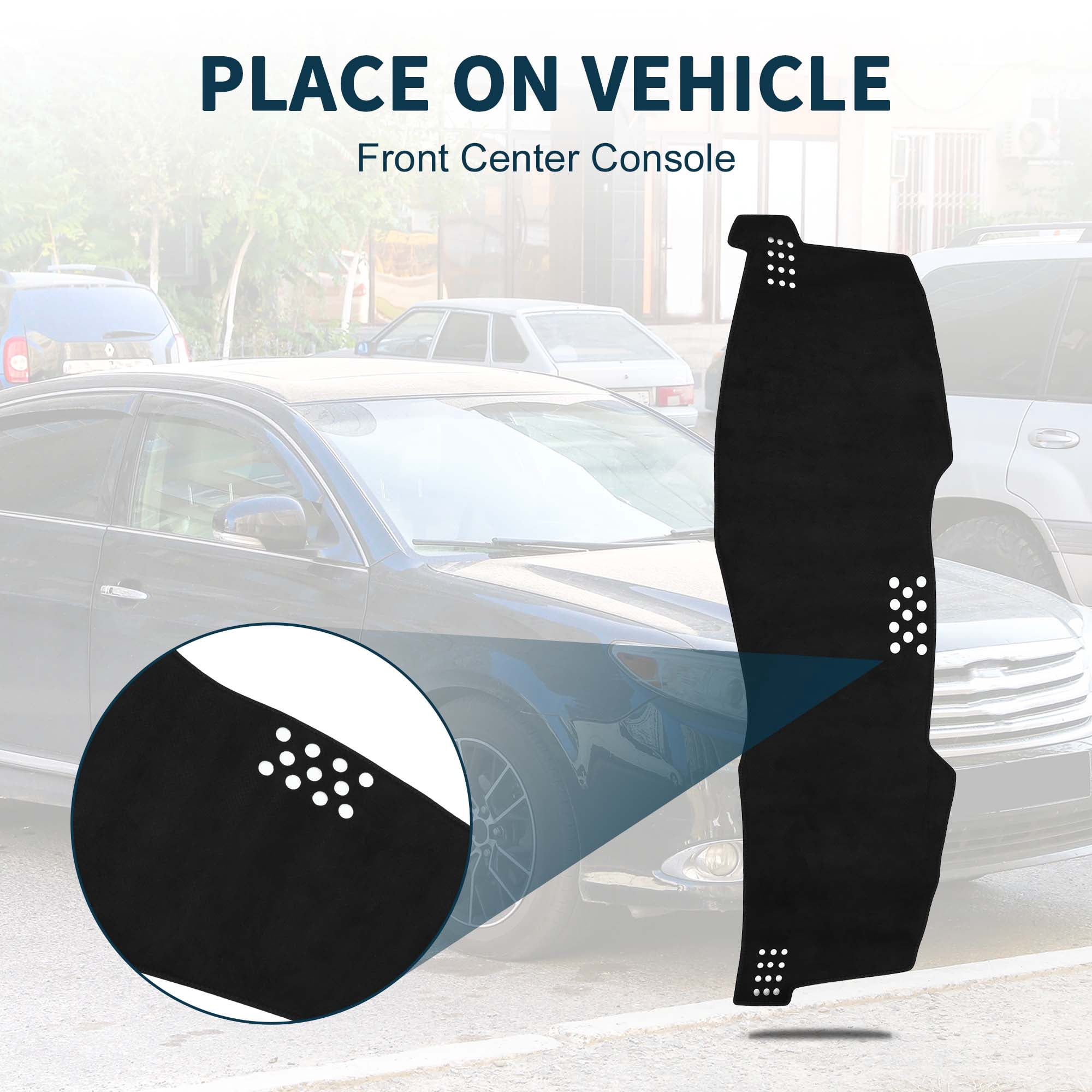 Unique Bargains Dash Cover for Toyota Avalon Non-Slip Dash Cover Mat | Front Dash Cover Mat Black 1Pcs