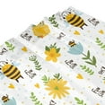 thumbnail image 5 of XMXY Cute Bees Rainbow Stars Clouds Long Shower Curtains, Waterproof Weighted Thick Bathroom Curtain with 12 Iron Hook, 72x72 Inch, 5 of 9