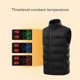 thumbnail image 3 of Chaleco Térmico, Ropa Térmica Unisex, Chaqueta Térmica Eléctrica USB Liviana Con 15 Zonas De Calefacción, Chaqueta Exterior Con Pantalla Digital Para Cazar, Palear, Pescar,, 3 of 7