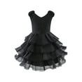 thumbnail image 4 of Robe Fille Noire à Volants en Tulle Robe à Volants Fête d'Anniversaire 7 Ans, 4 of 6