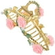 thumbnail image 2 of KAKOWELY Pinza para el pelo grande con forma de garra y rosa, accesorio para el pelo para mujeres y niñas., 2 of 5