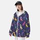 thumbnail image 3 of Balery Colorful Dinosaur Sudadera ligera de manga larga con capucha y protección solar UPF 50+ para hombre y mujer, ideal para pesca y running-X-Large, 3 of 7