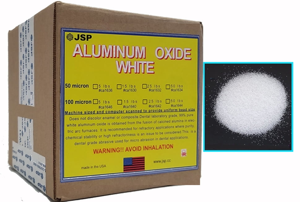 ALUMINUM OXIDE POWDER, WHITE 50 MICRON(240 grit) 5 lbs (ca1636