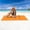 Orange, variant on DELESYS Pocket Picnic Blanket Sandproof Camping, Compact Waterproof Beach Mat with 1 Travel Bag for Beach, Hiking, Backpacking, Family Travel Camping Vacation, 140*150cm