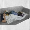 thumbnail image 6 of Bird Soft Flannel Fleece Throw Blanket, Watercolor Bald Eagle Patriotic American Hand Drawn Animal with Brush Marks Effect, Cozy Plush for Indoor and Outdoor Use, 60" x 80", Multicolor, by Ambesonne, 6 of 6