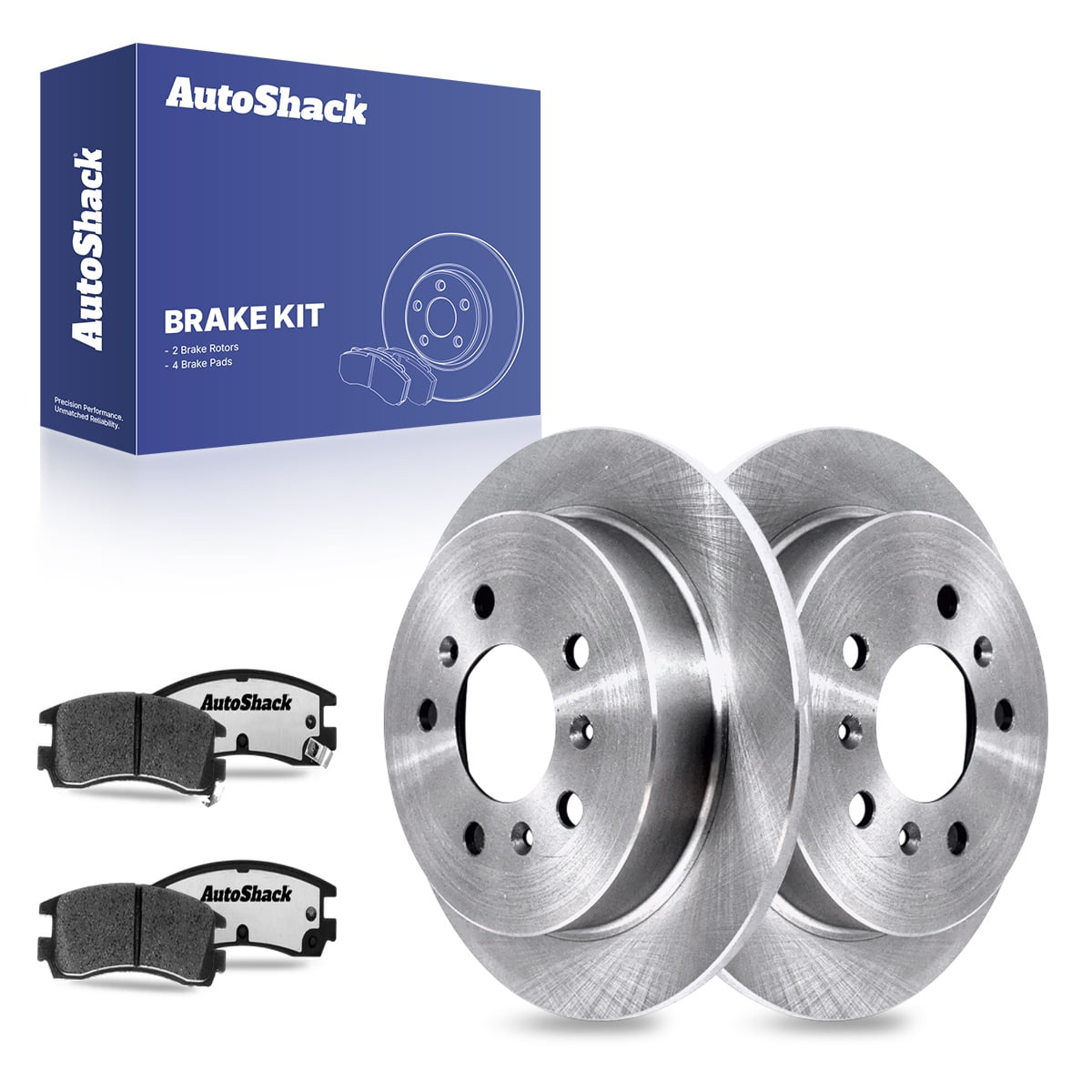 Front & Rear Drilled Slotted Brake Rotors Black & Pads For Chevy Impala