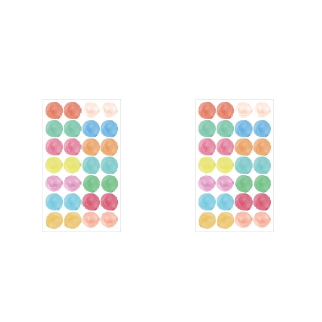 heritaly 4 Pieces Reinforcement Labels Repair Subsidy Strong Viscosity Doughnut Shape Small Hole Stickers Set for Recipes Binders Halo Dyeing 2Set