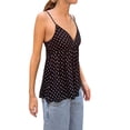 thumbnail image 3 of Women's Y2k Polka Dot Print Tank Top Spaghetti Strap Camisole Sheer Mesh Going Out Top, 3 of 9