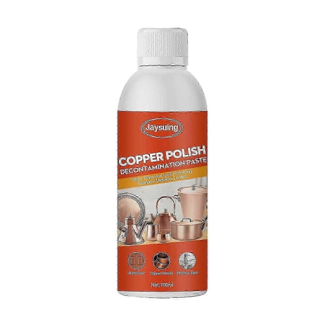 Jaysuing Copper Ware Copper Cleaner Copper Pot Copper Ware Oxide Removal Brass Red Copper Rust Removal Brightener - 100ml
