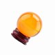 thumbnail image 3 of 1 boule de cristal de guérison en quartz naturel asiatique rare, couleur ambre, 40 mm, avec support, 3 of 4
