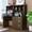 Walnut, variant on Aukfa 59" Computer Desk with Hutch for Home Office, 3 Drawers, Keyboard Tray, White