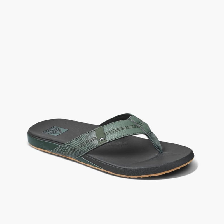 Reef Men\'s Dark Green Flip-Flops Reef Men main image 2