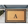thumbnail image 3 of Envelor Coir Doormat for Outdoor Entrance - Heavy Duty, High Traffic, Easy Clean - Non-Slip Welcome Mat For Entryway, Porch, Patio - Brown - 18" x 30", Monogram A, 3 of 4