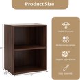Bookshelf and Bookcase 2layer Storage Shelf w/Largecapacity Open