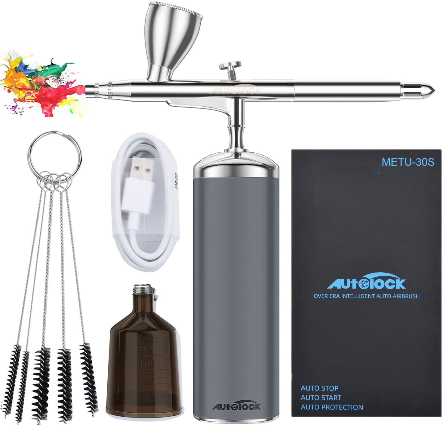 Autolock Upgraded Airbrush Kit with Air Compressor, India