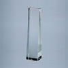 Creative Gifts International 004117 8.75 in. Plain Optic Glass Obelisk