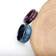 thumbnail image 5 of Fashion 2-Tones Her King Ring, Black Blue, Men's Matching Couples Wedding Band Anniversary Rings for Husband Y1314 (Size 12), 5 of 7