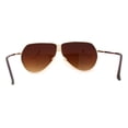 thumbnail image 4 of Mens Oversize Mobster Lion Shield Emblem Racer Pilots Sunglasses Gold Brown, 4 of 4