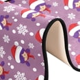 thumbnail image 6 of Dreamtimes Christmas Santa Girl Hallway Runner Rug 2'x6' Kitchen Rug with Rubber Backing Snowflake Purple Cute Non Slip Entryway Rug Runner Washable Soft Area Rug for Hallway Bedroom Kitchen Decor, 6 of 6