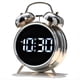 thumbnail image 1 of Reloj Despertador Retro de Metal con Campana, Números Grandes y Retroiluminación, Pequeño Reloj Digital de Noche para Dormitorio A, 1 of 5