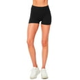 thumbnail image 5 of MixMatchy Women's Solid Seamless Ribbed Biker Shorts, 5 of 6