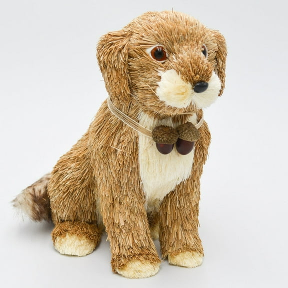 10" Sisal Grass Puppy Dog